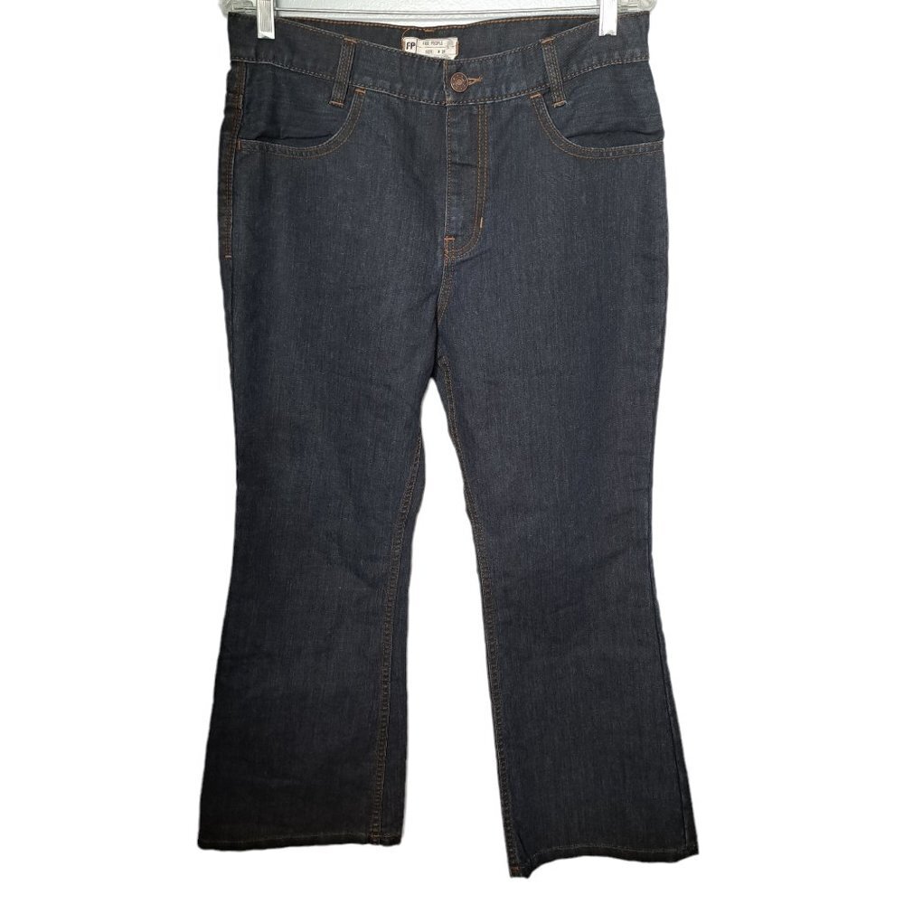 Free People Women's High Wise Denim Blue Jeans Size 29
